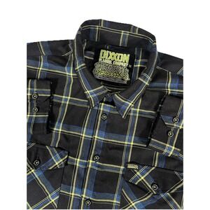 Dixxon Flannel Company Infectious‎ Grooves Black Plaid Flannel Shirt Men's 3XL